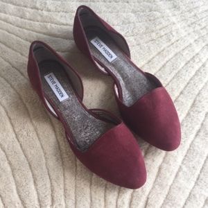 Steve Madden "Vamp" burgundy suede d'orsay